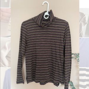 Madewell NWT Black Multicolored Turtleneck Size M